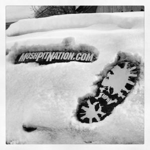 MPN Boot Decals in the snow