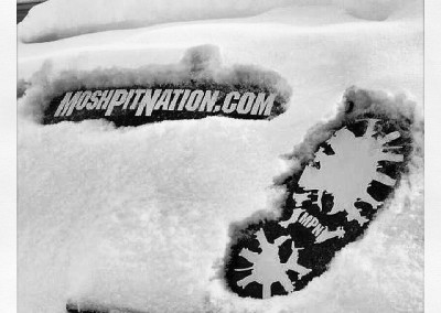 MPN Boot Decals in the snow