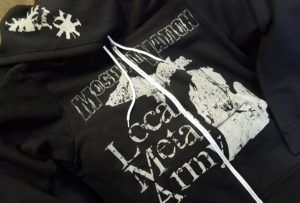 Metal Army FRONT hoodie in sizes L, XL and XXL only
