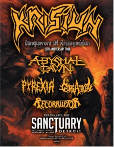 Krisiun sanctuary 2025 flyer