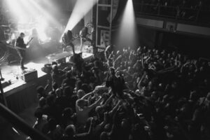 Cattle Decapitation crowd surfer in Detroit Michigan December 2025